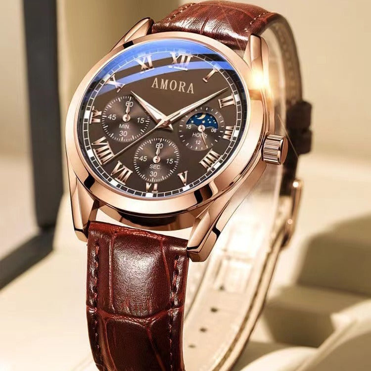 Fully automatic movement luminous waterproof watch