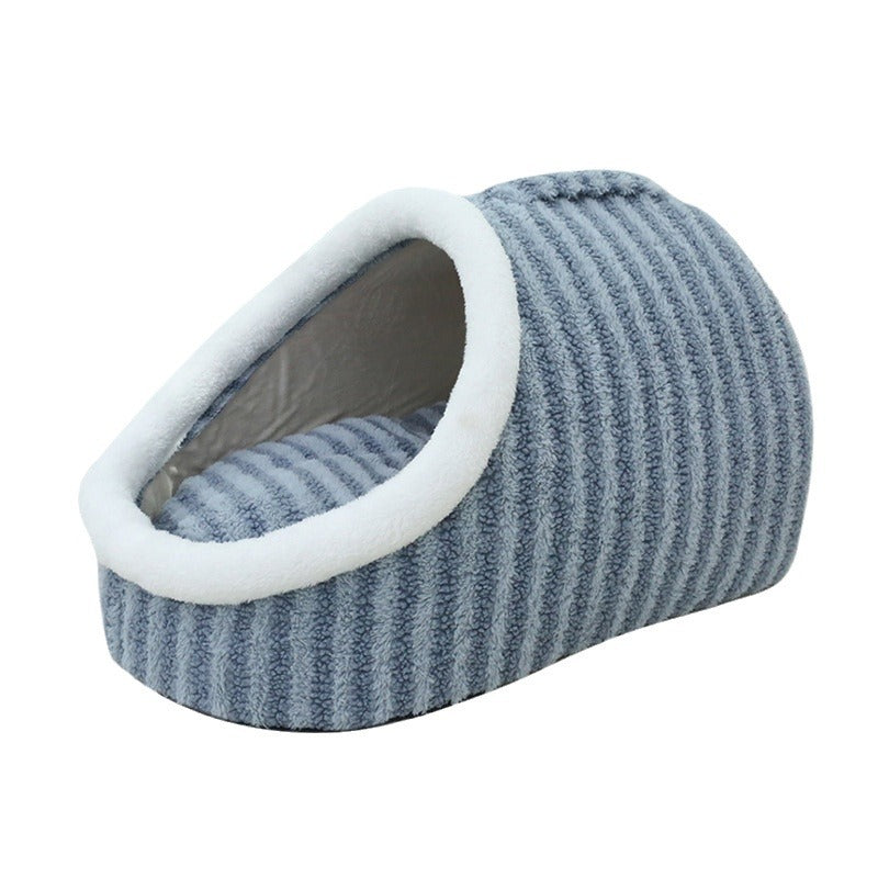 Pet Nest Macaron Series Autumn And Winter Kennel Mat Warm Drill Hole Universal Pet Supplies For Cats And Dogs