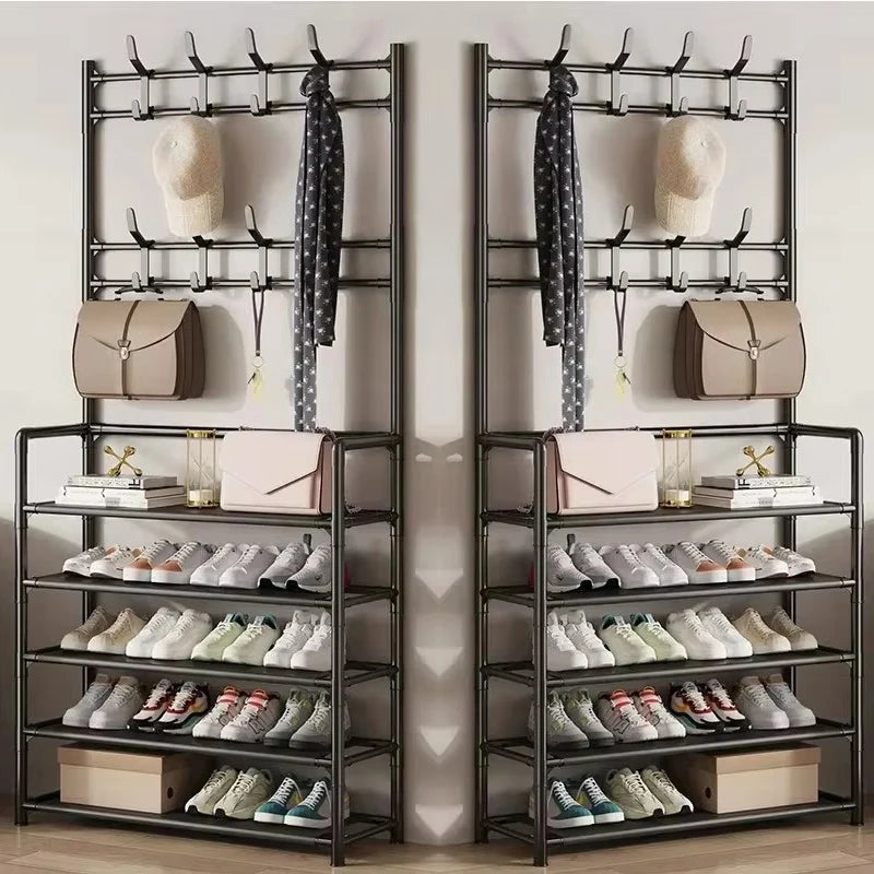 Portable Shoe And Coat Rack