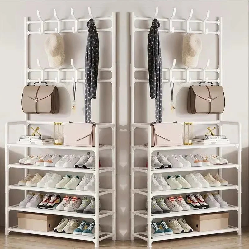 Portable Shoe And Coat Rack