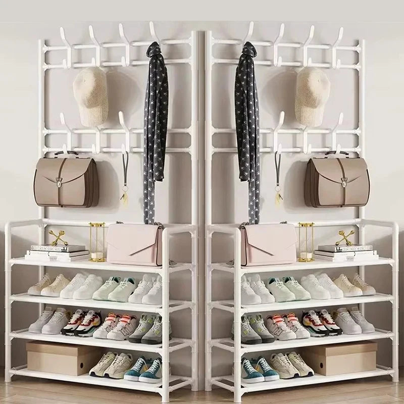 Portable Shoe And Coat Rack