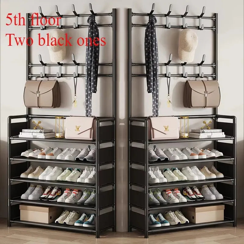 Portable Shoe And Coat Rack