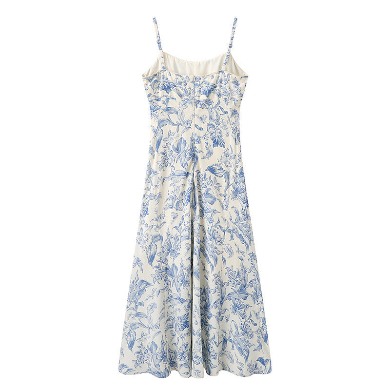 Vacation Floral Slip Dress Cardigan Two-piece Set