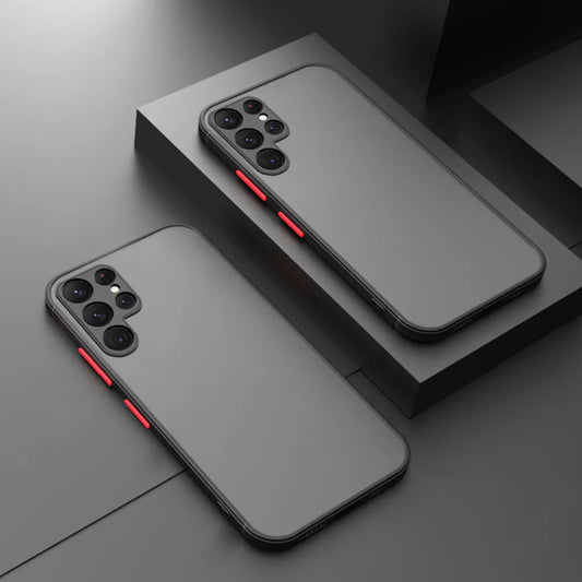 Shockproof Armor Case For Samsung Galaxy S25 S24 S22 S23 Ultra S21 S20 FE S10 Plus A55 A35 A15 A14 A34 A54 5G Matte Cover