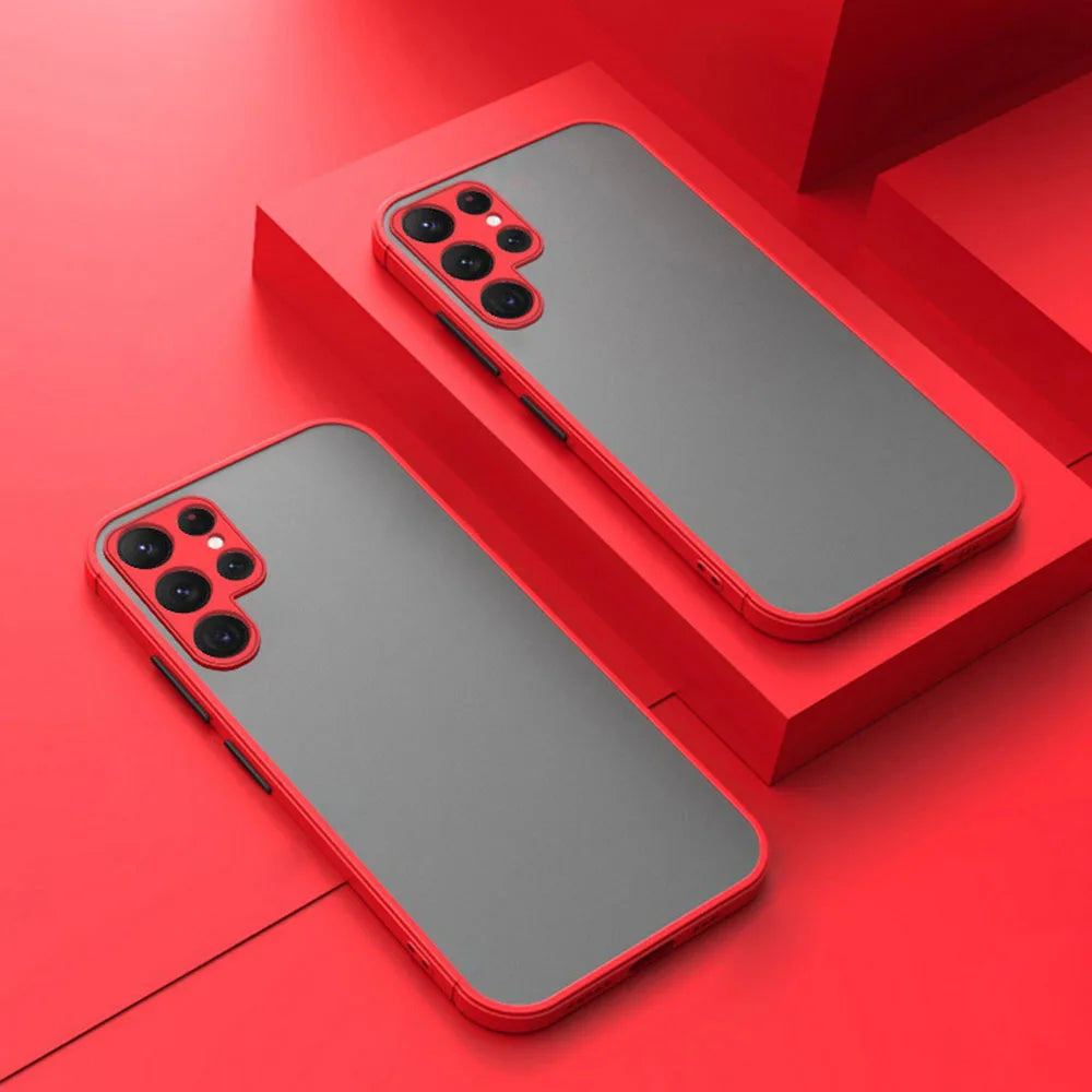 Shockproof Armor Case For Samsung Galaxy S25 S24 S22 S23 Ultra S21 S20 FE S10 Plus A55 A35 A15 A14 A34 A54 5G Matte Cover